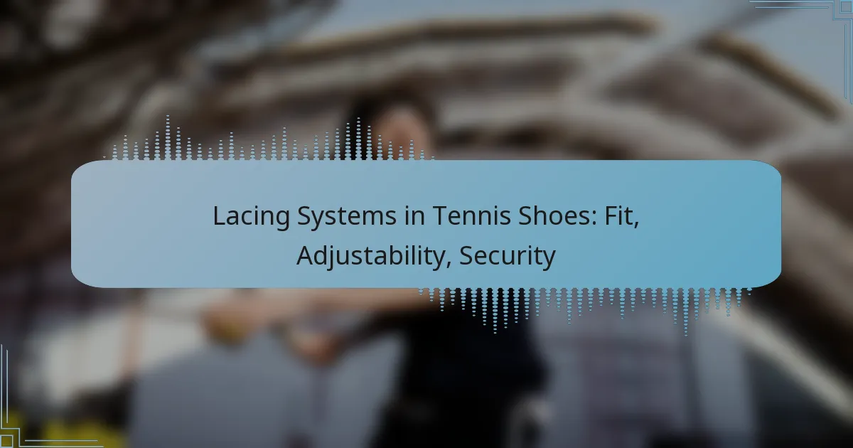 Lacing Systems in Tennis Shoes: Fit, Adjustability, Security