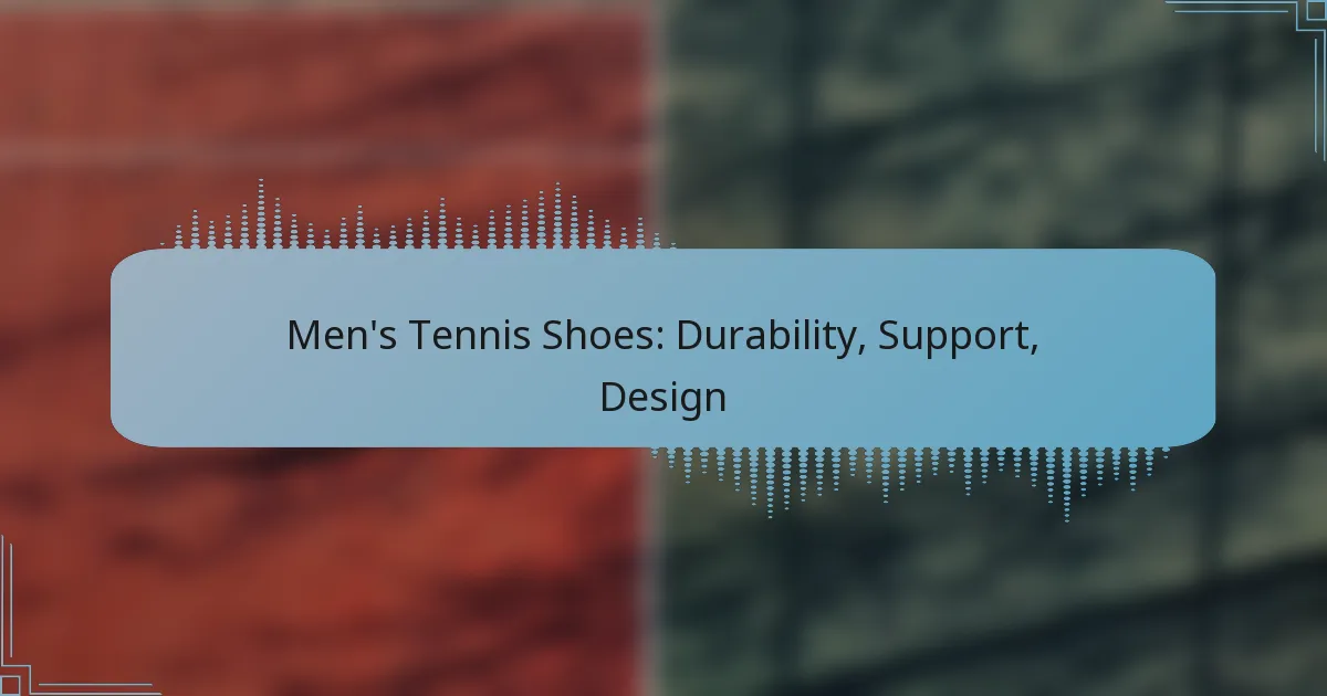 Men’s Tennis Shoes: Durability, Support, Design