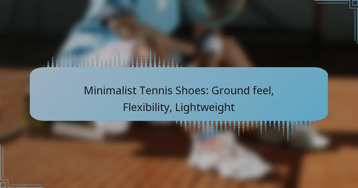 Minimalist Tennis Shoes: Ground feel, Flexibility, Lightweight